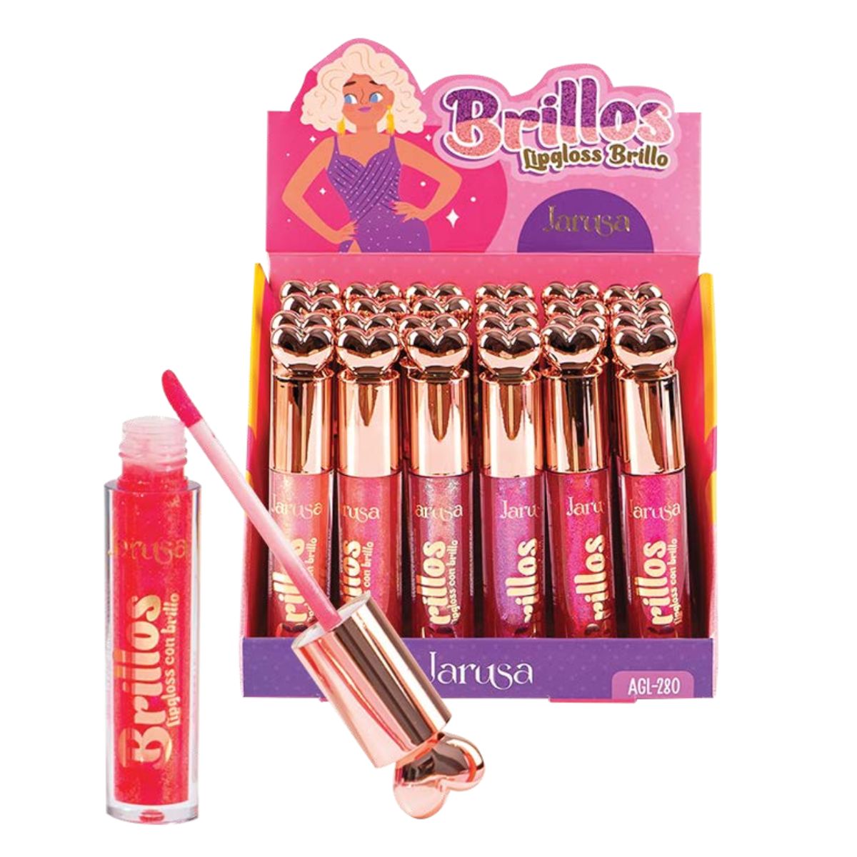 GENERICO - Gloss Glitter Brillos JARUSA Varios tonos