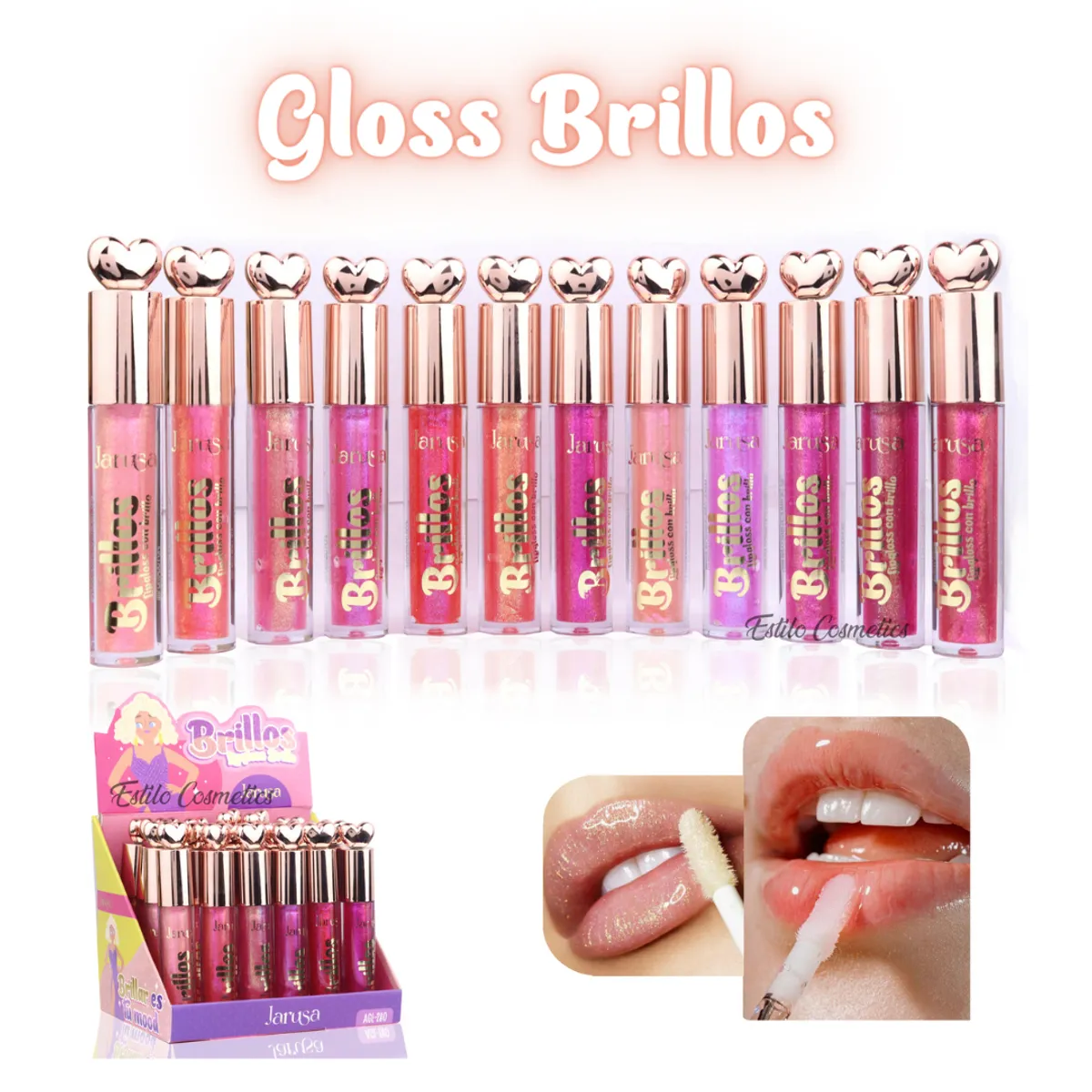 GENERICO - Gloss Glitter Brillos JARUSA Varios tonos