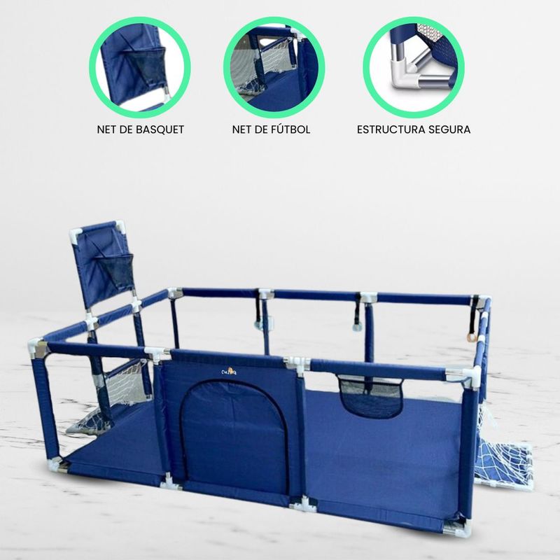GENERICO - Corral de Juegos Desarmable 5 en 1 «PLAYPEN» Blue