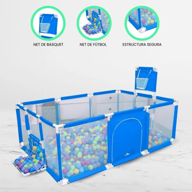 GENERICO - Corral de Juegos Desarmable 5 en 1 «PLAYPEN» Light Blue