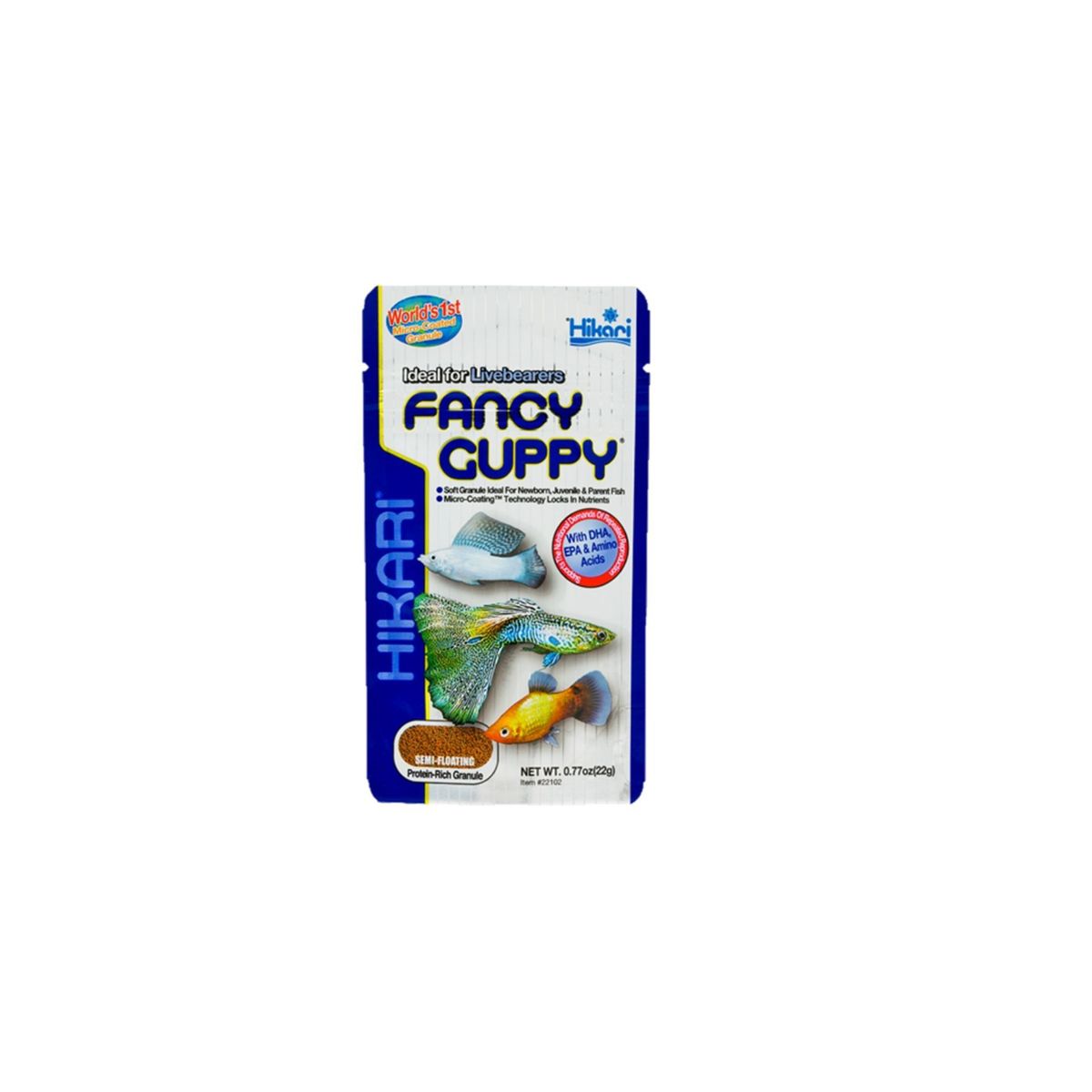 GENERICO - Hikari Fancy Guppy 22 g. Alimento Japones para peces