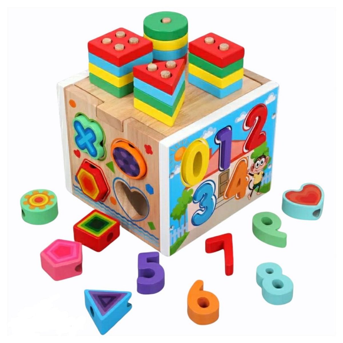 GENERICO - Juego Cubo Encaje con Dificultad