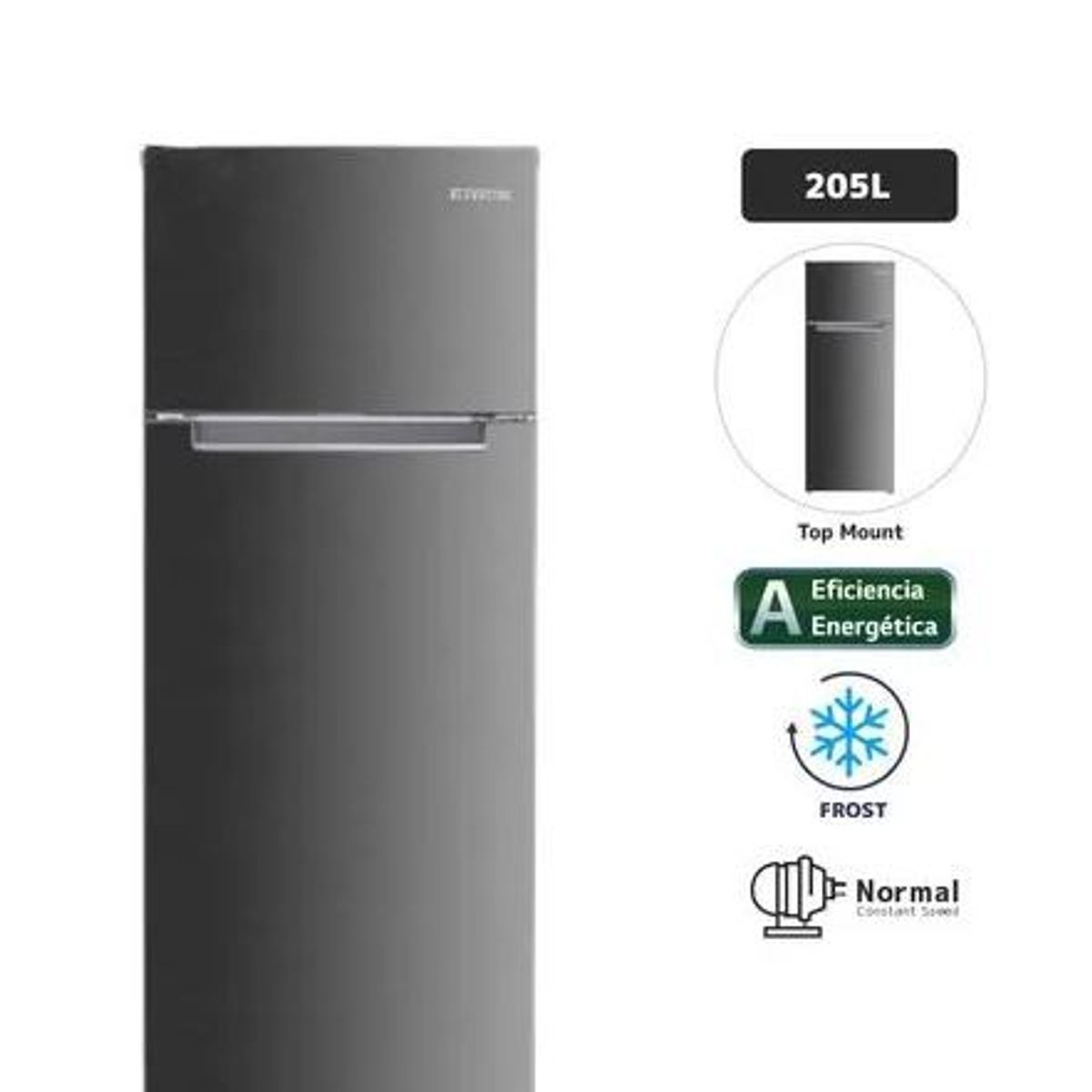 BLACKLINE - Refrigeradora BLACKLINE 205L Frost 2PN Inox