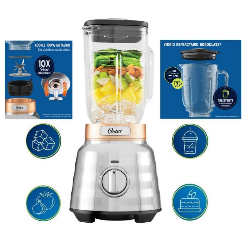 OSTER - Licuadora Oster de 2 caballos de fuerza – BLSTPBRG 053