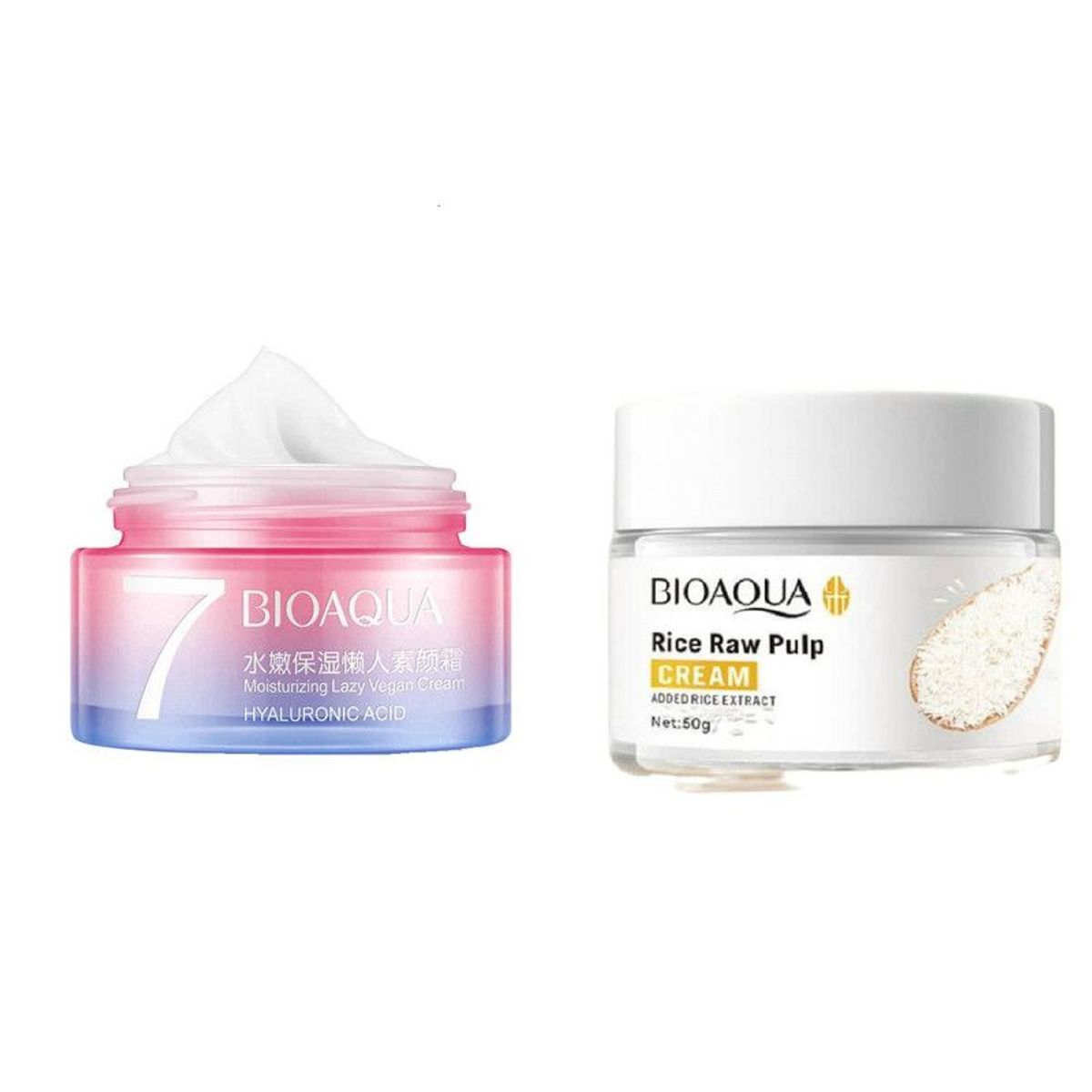 BIOAQUA - Crema Hidratante V7 + Aclarante de Arroz - Bioaqua_123