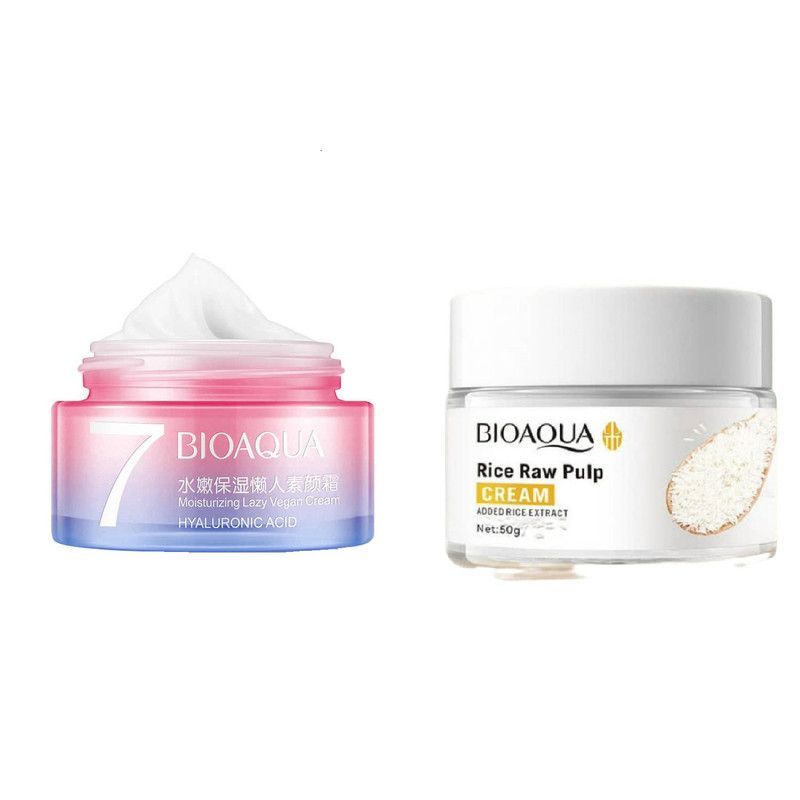 BIOAQUA - Crema Hidratante V7 + Aclarante de Arroz - Bioaqua_123