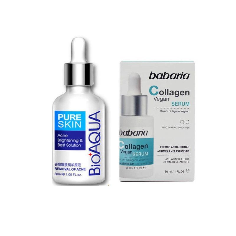BIOAQUA - Serum aclarante Anti Acné - Bioaqua + Serum Facial Collagen Vegan - Babaria_123