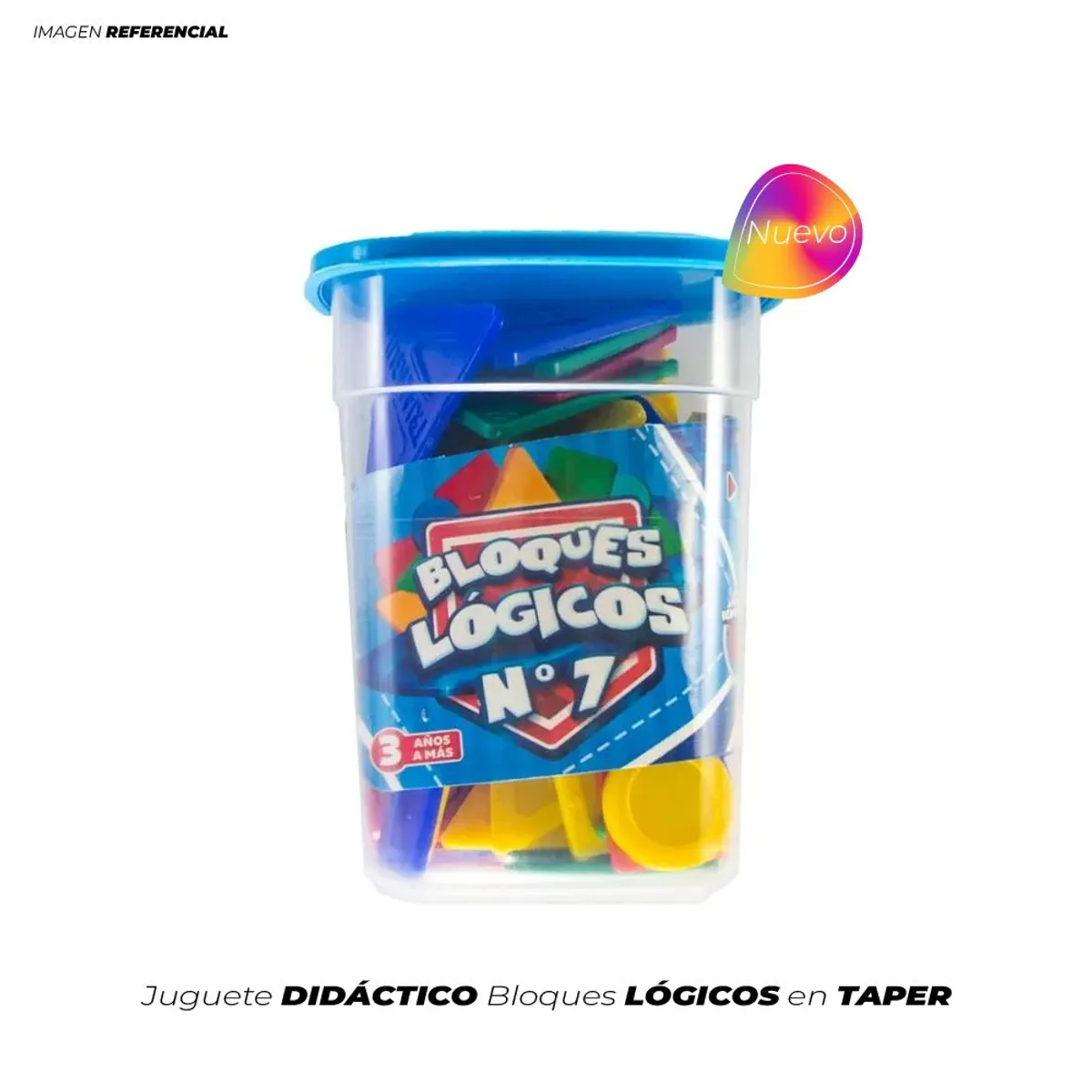 GENERICO - Juego Didáctico Taper De Bloques Lógicos