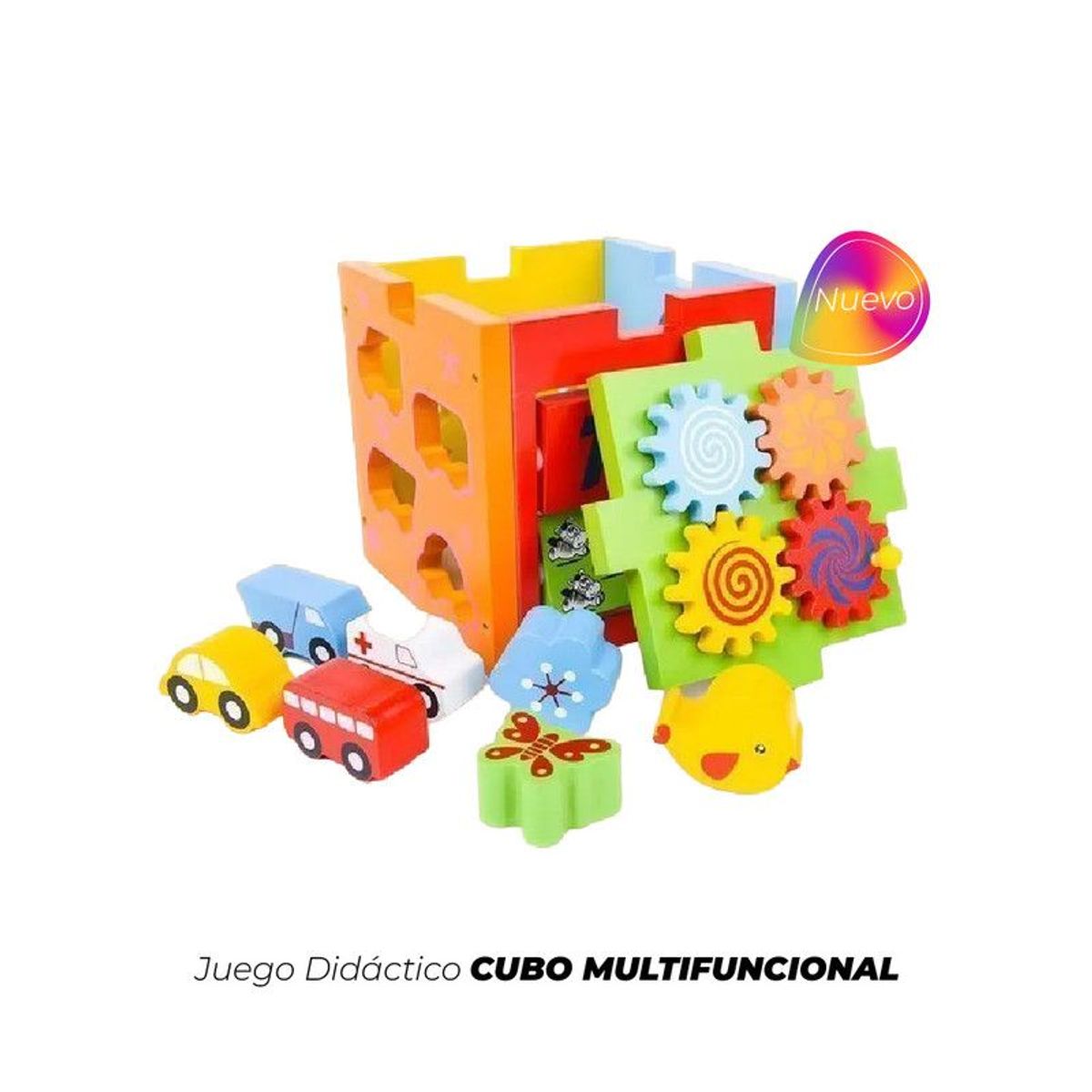 GENERICO - Juego Didáctico Cubo Multifuncional