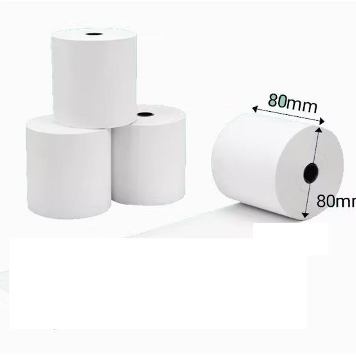 GENERICO - CONTOMETRO TERMICO  80mm x 80mt Negro