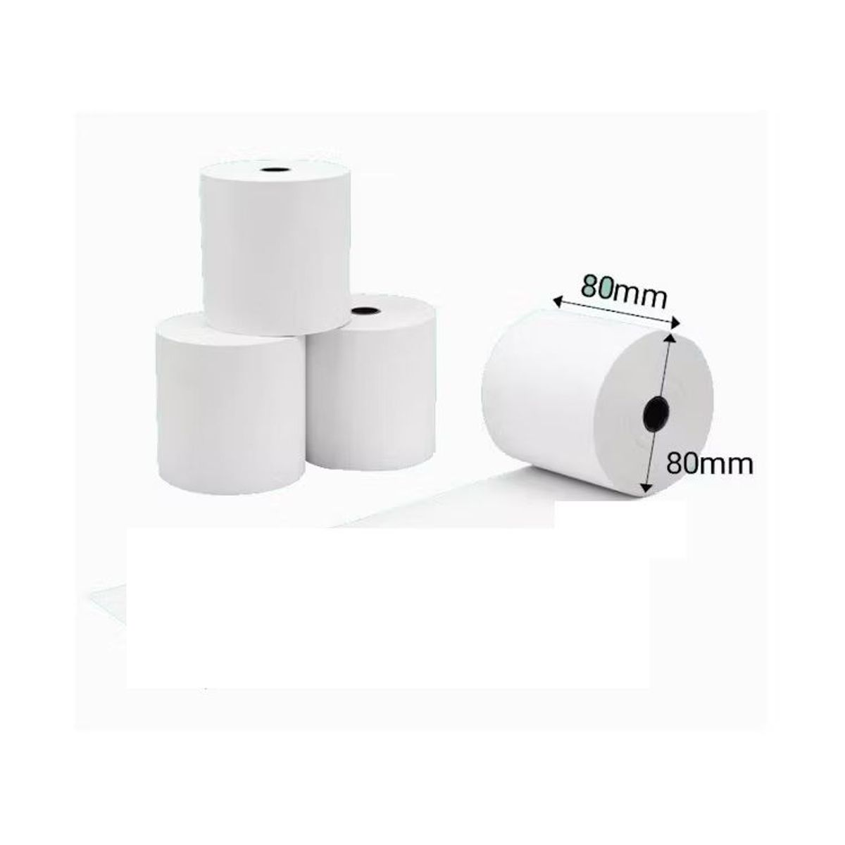 GENERICO - CONTOMETRO TERMICO  80mm x 80mt Negro