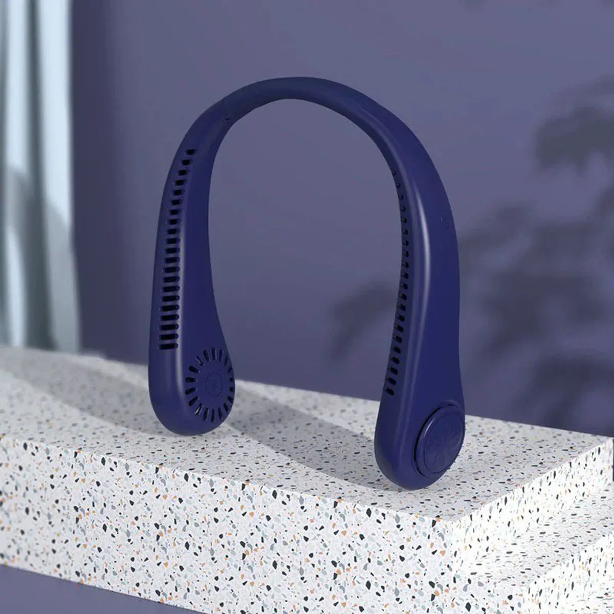 OEM - Ventilador de Cuello inalámbrico Portátil Azul