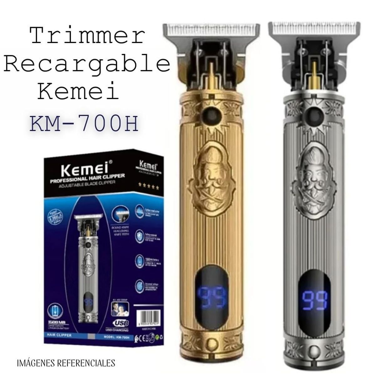 KEMEI - Trimmer Kemei Recargable KM-700H