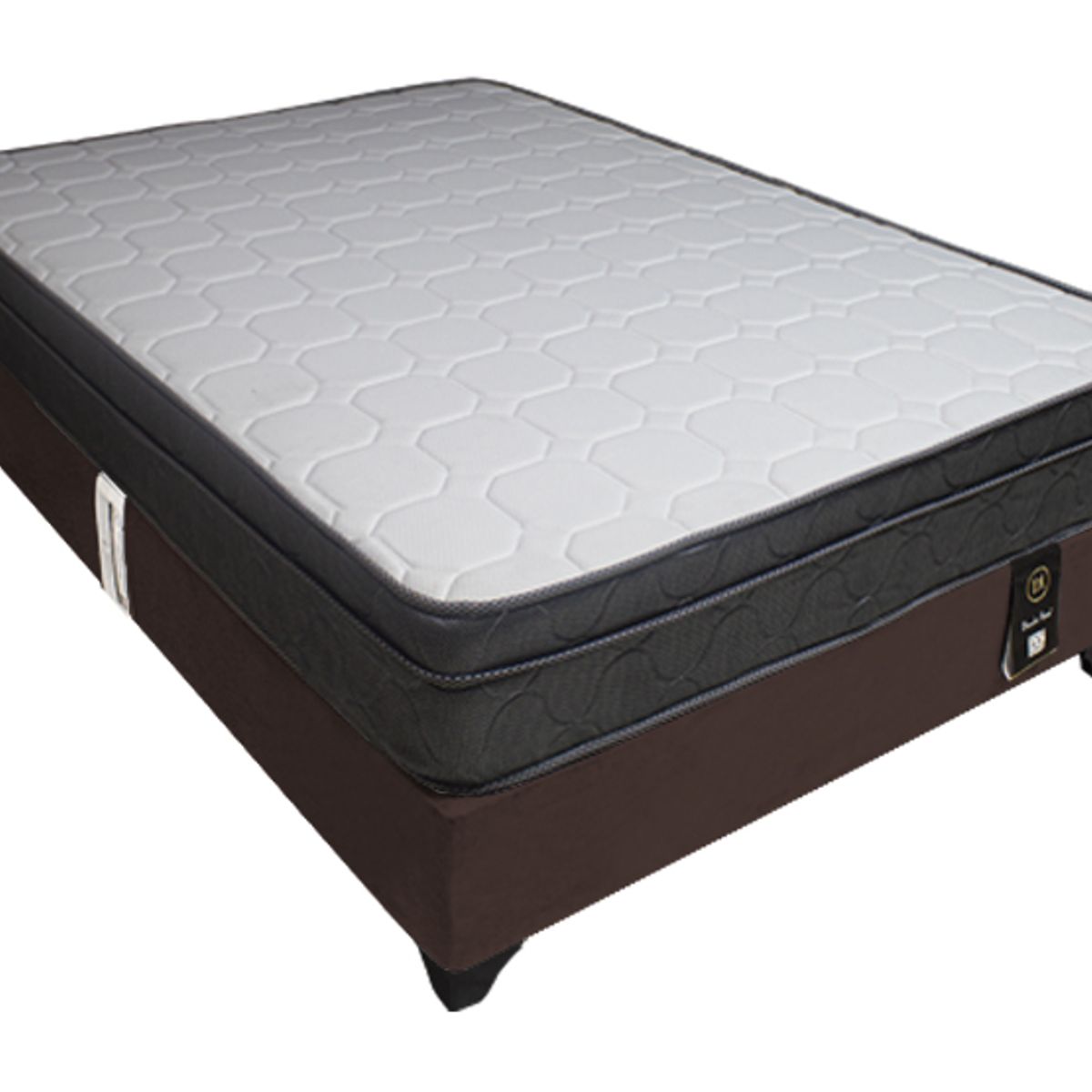 BARAKA HOME - Cama Turin 1.5 Plz + 1 Almohada - Chocolate