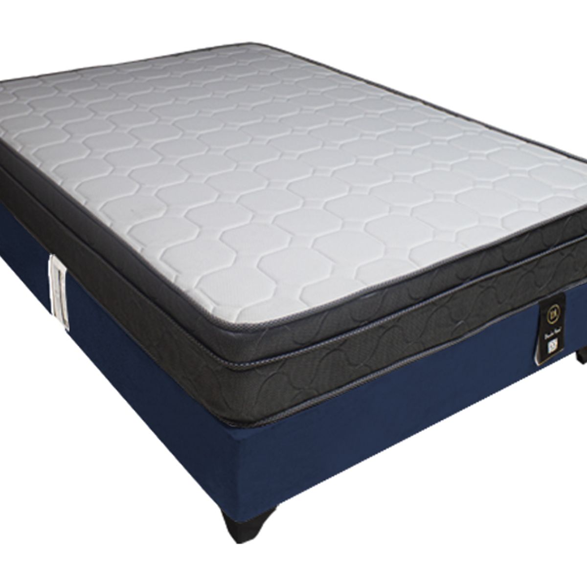 BARAKA HOME - Cama Turin 1.5 Plz + 1 Almohada - Azul Marino