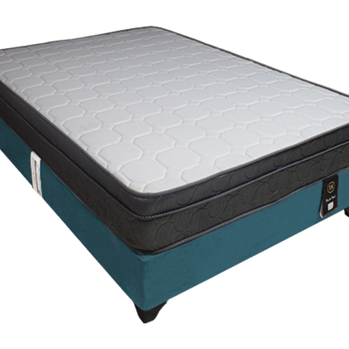 BARAKA HOME - Cama Turin 1.5 Plz + 1 Almohada - Cobalto