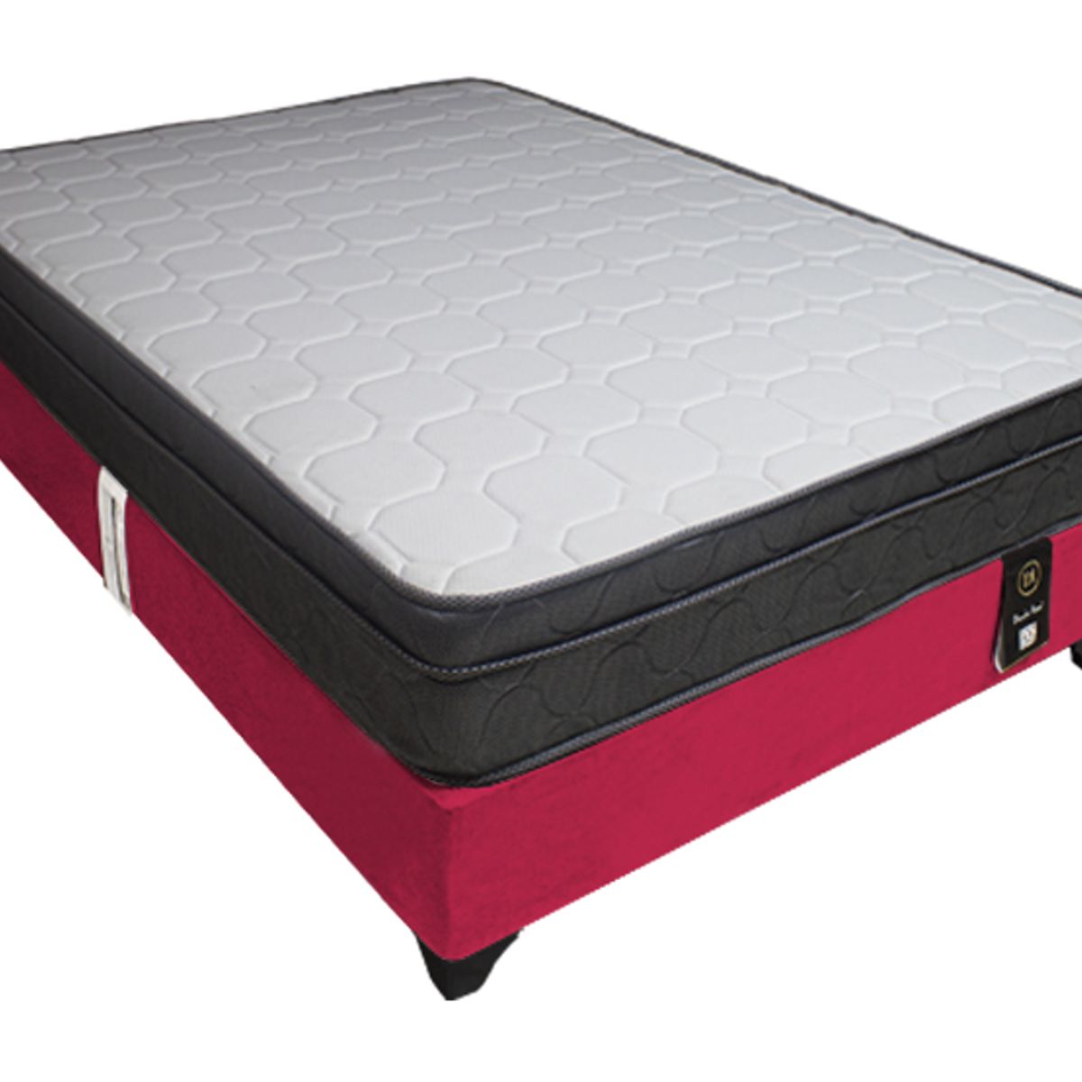 BARAKA HOME - Cama Turin 2 Plz + 2 almohadas - Rojo