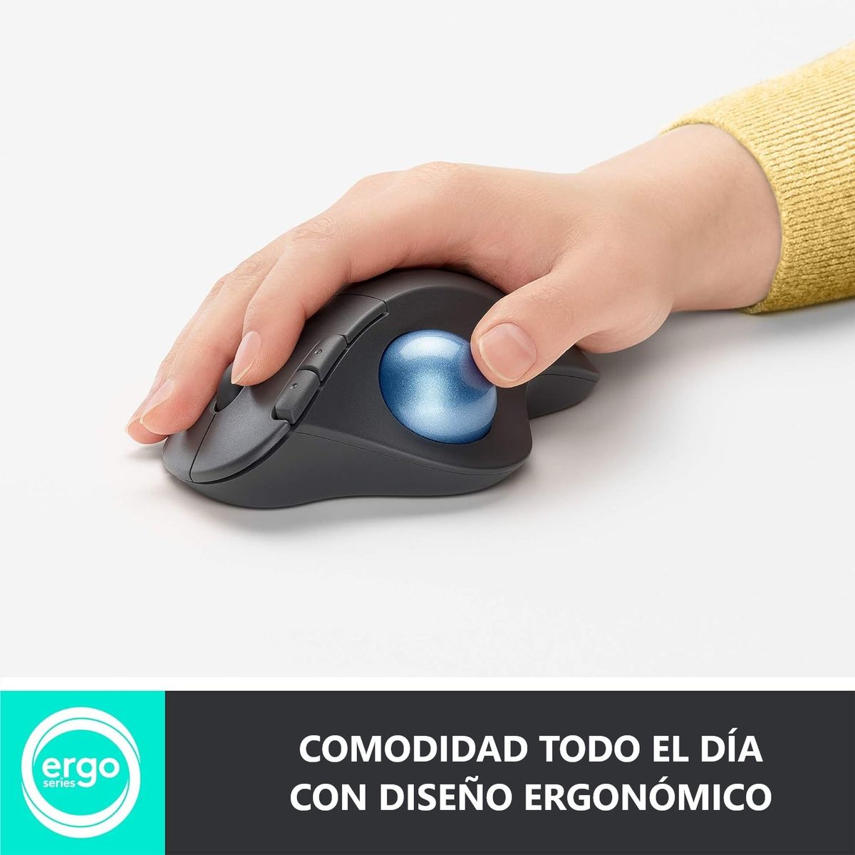 LOGITECH - Mouse Logitech Ergo M575s Wireless Bluetooth TrackBall Black