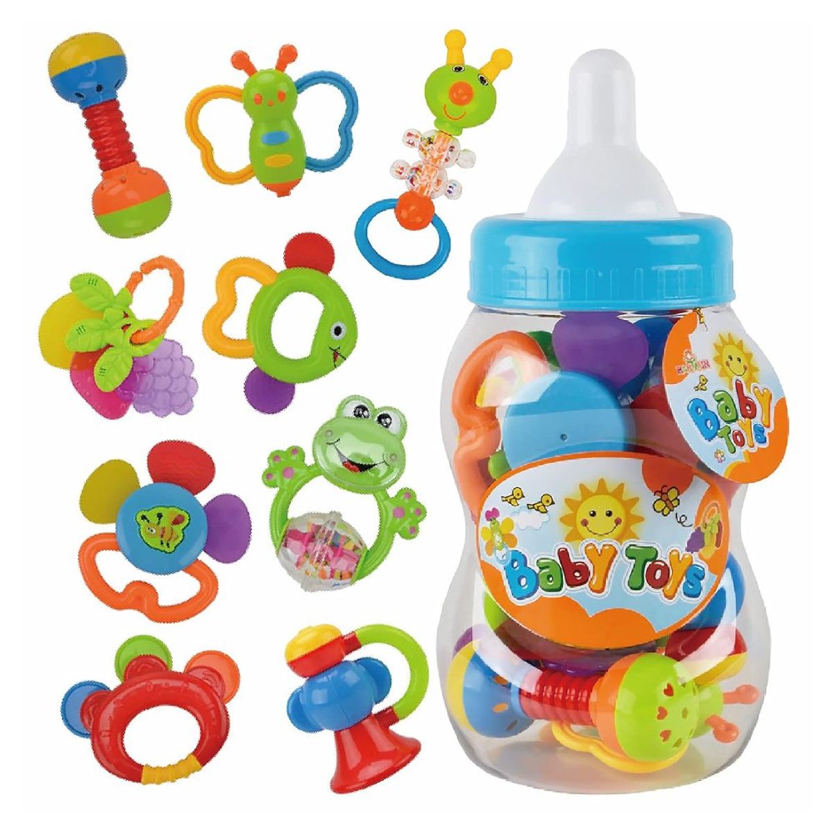 GENERICO - Set de Sonajas Y Mordedores Para Bebés 09 Pzs