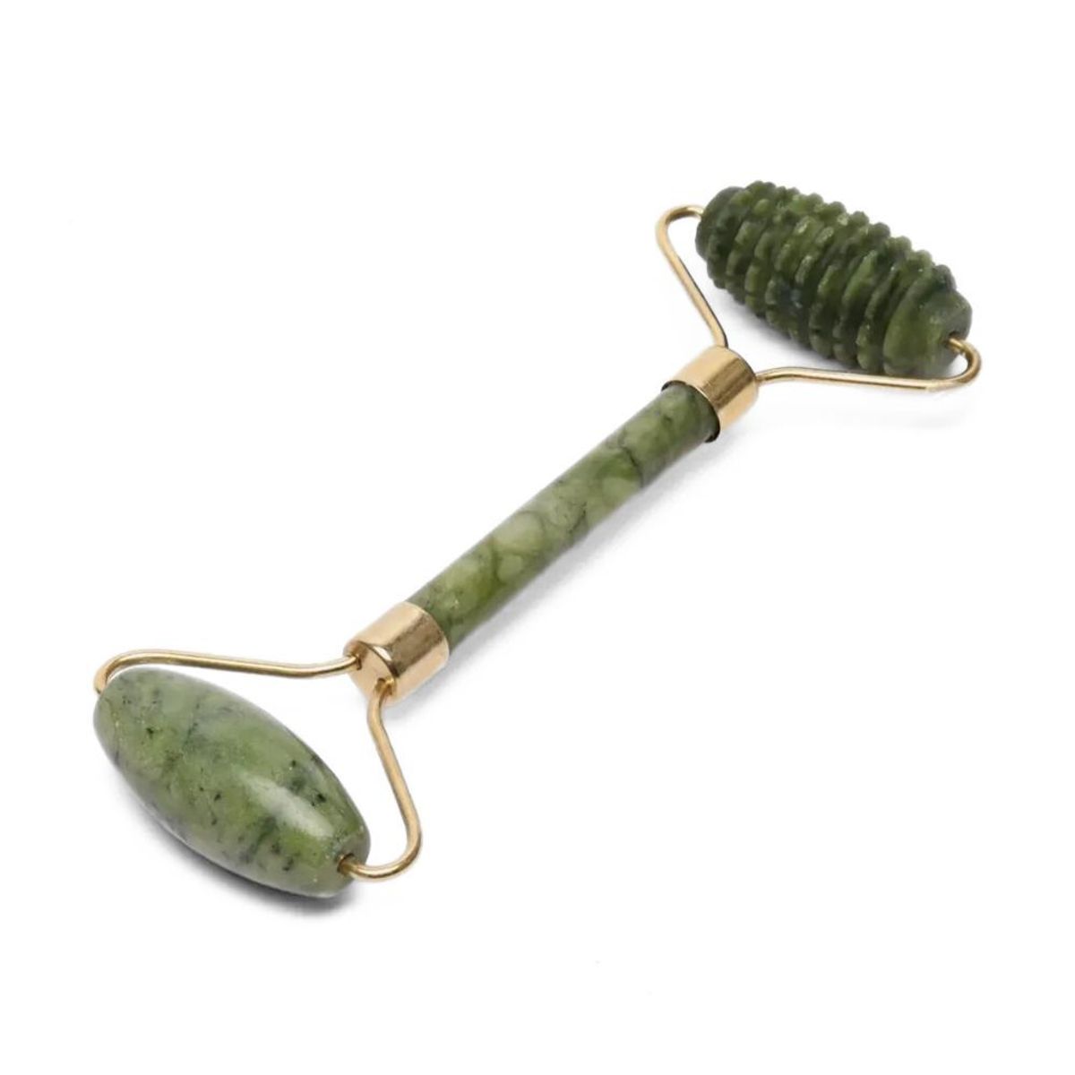 GENERICO - Set Rodillo Masajeador Facial de Cristal Jade Natural