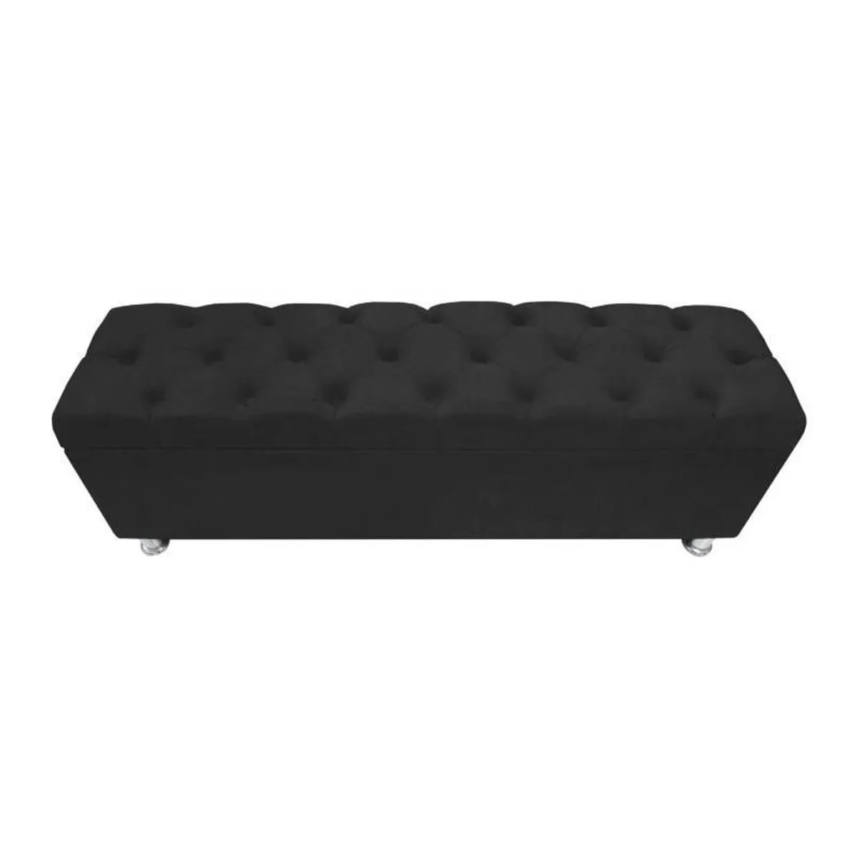 BARAKA HOME - Baúl Capitoneado Bunn 1 Plz - Negro