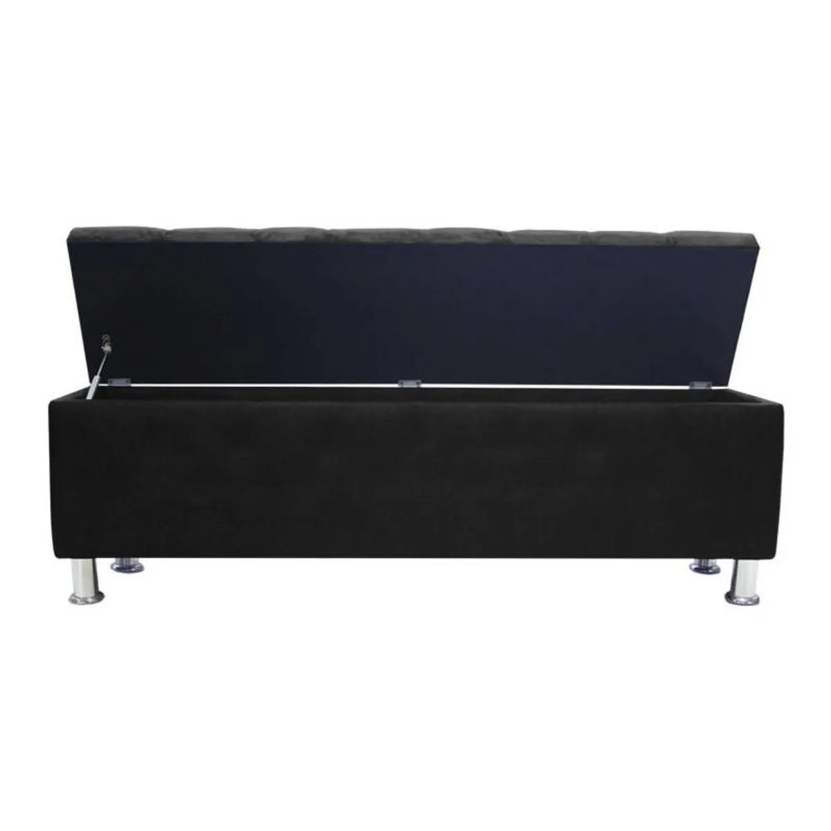 BARAKA HOME - Baúl Capitoneado Bunn 1 Plz - Negro