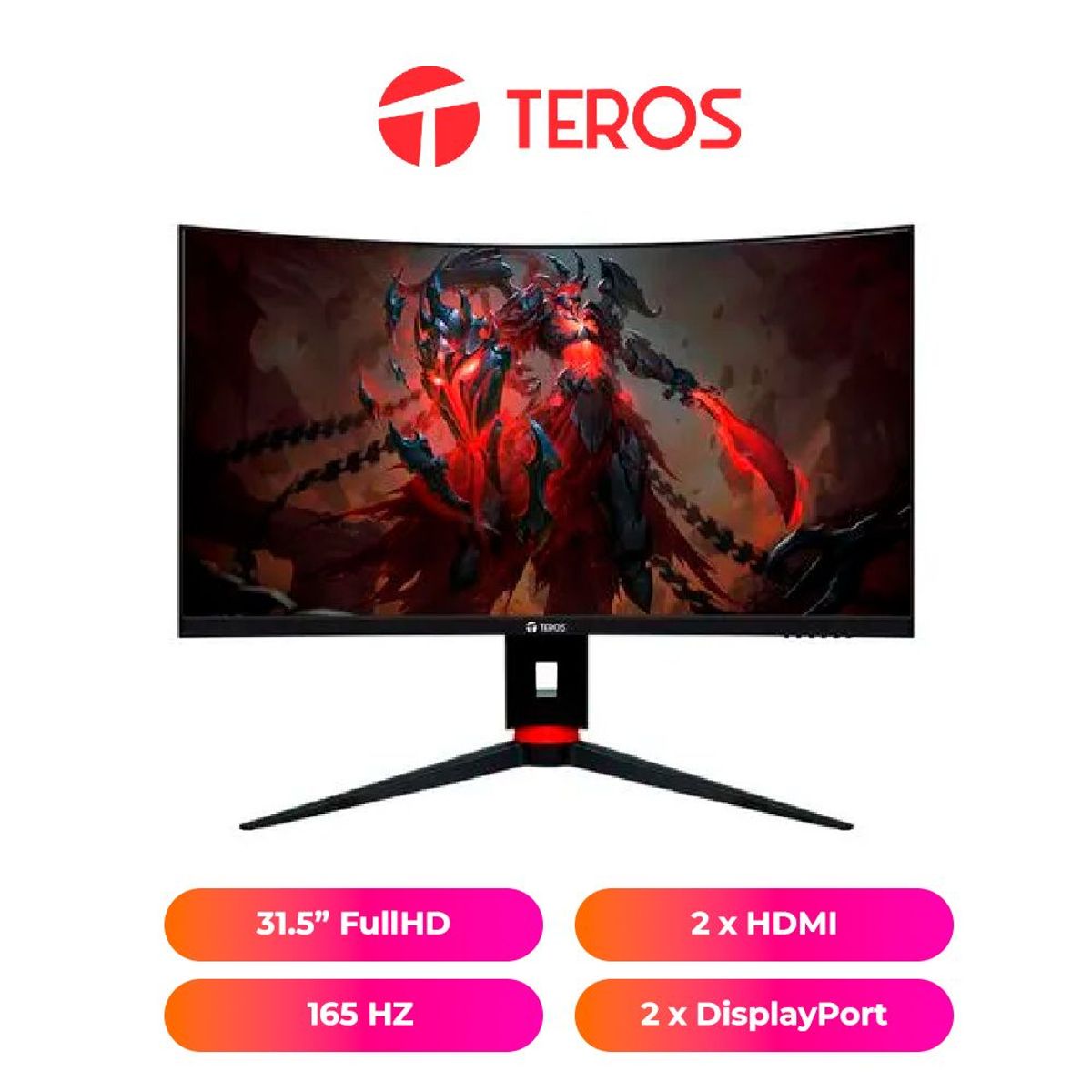 TEROS - MONITOR TEROS TE-3215G 315 165hz 1920x1080 Full HD HDMI DP SPEAKER