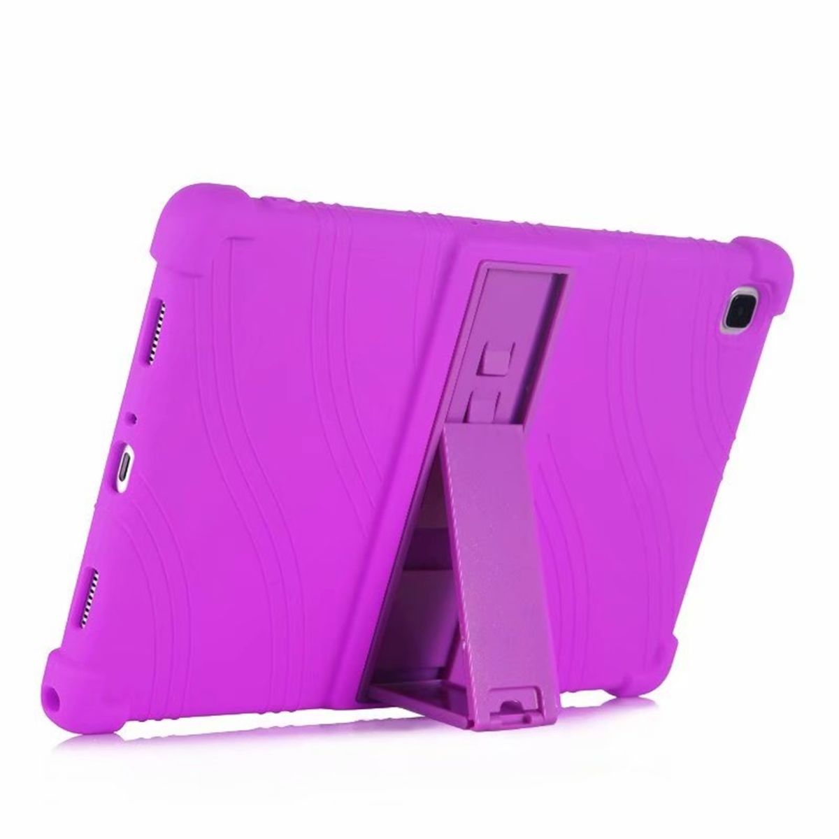 GENERICO - Funda para Lenovo Tab M7 7 Gomas con Parante Morada Resistente
