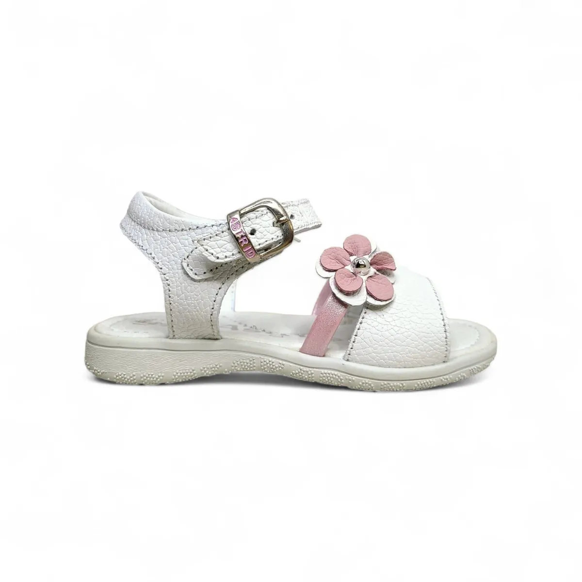 GENERICO - Sandalias verano flor con hebilla semi-ortopédico para niña