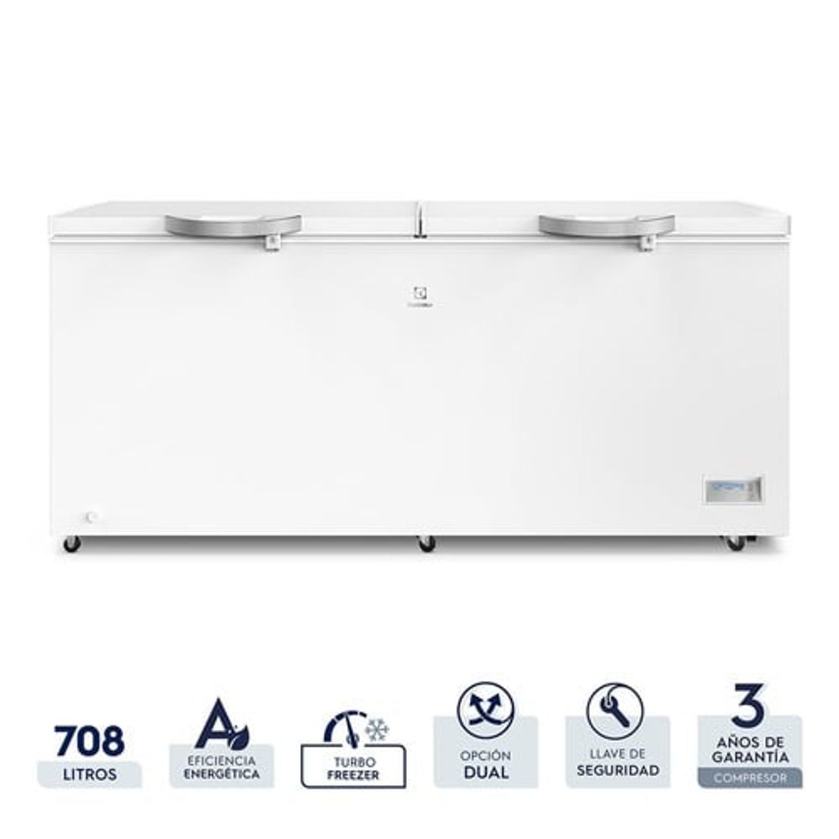 ELECTROLUX - Congelador Frost Horizontal Electrolux  708 Litros Blanco - EFC70W2HTW