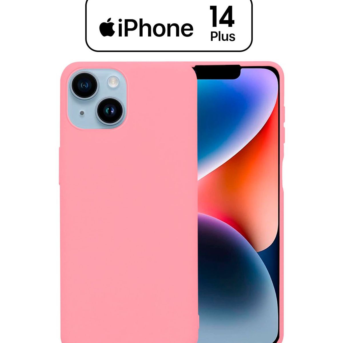 APPLE - Silicone Case Para Iphone 14 Plus Rosado