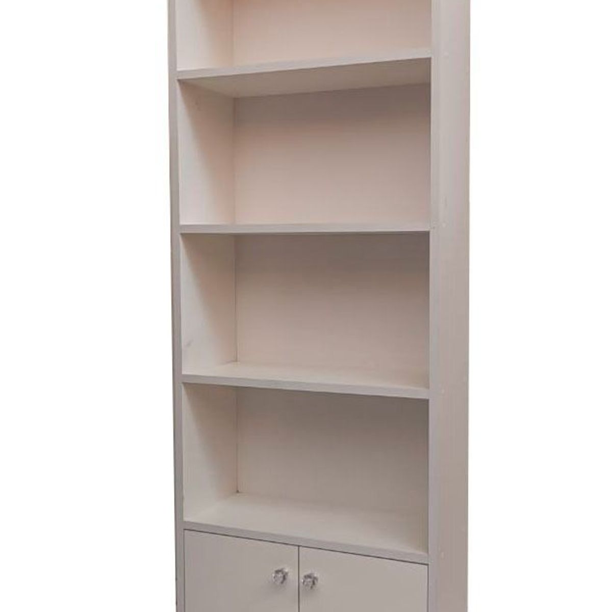 GENERICO - Estante  Est060Blanco Blanco Con 4 Repisas Y Puertas