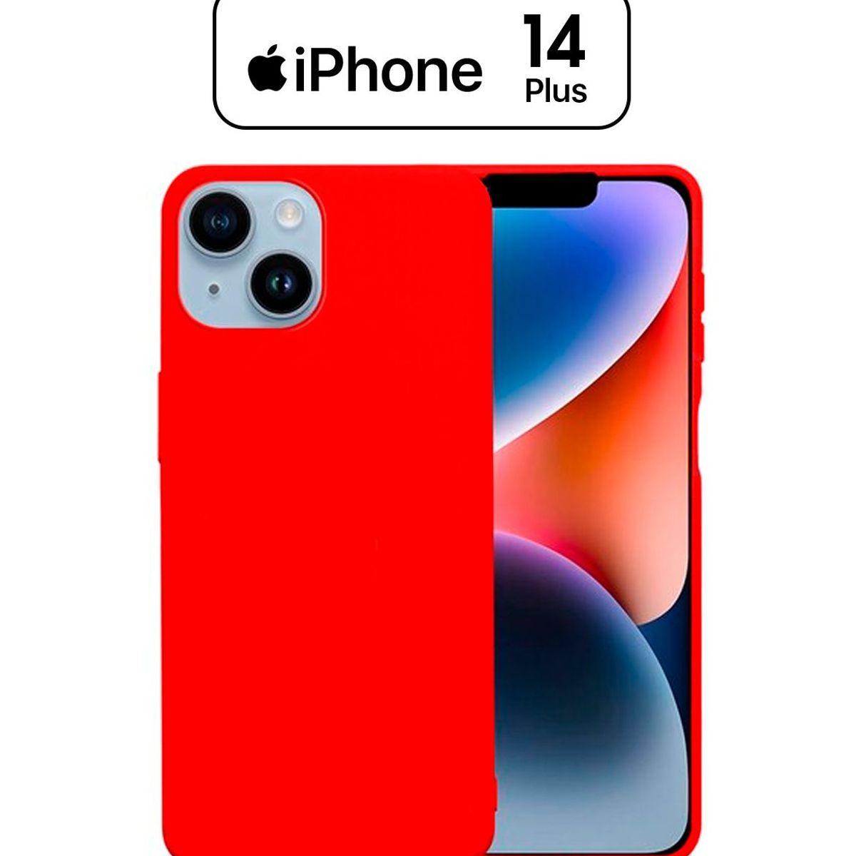 APPLE - Silicone Case Para Iphone 14 Plus Rojo