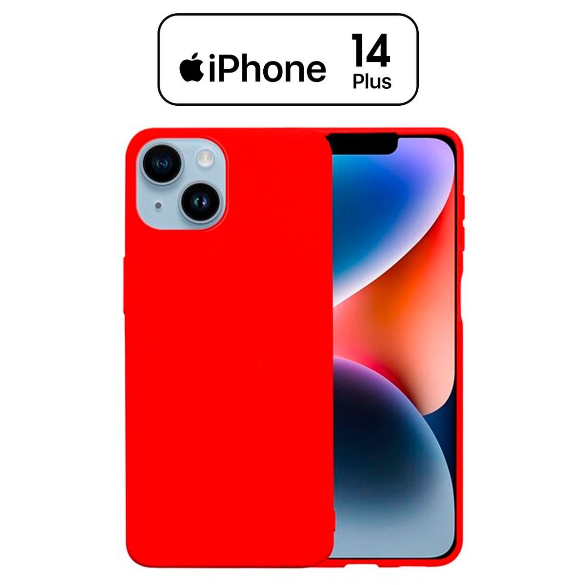 APPLE - Silicone Case Para Iphone 14 Plus Rojo
