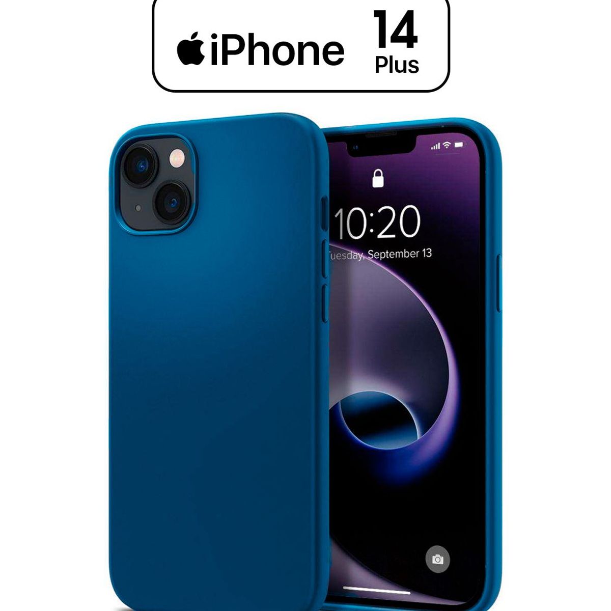 APPLE - Silicone Case Para Iphone 14 Plus Azul
