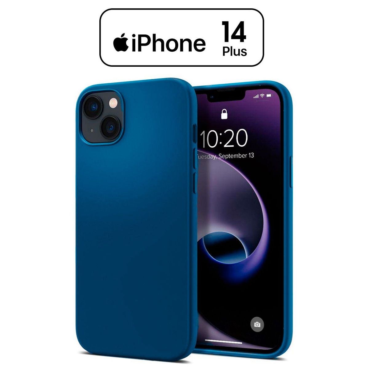 APPLE - Silicone Case Para Iphone 14 Plus Azul