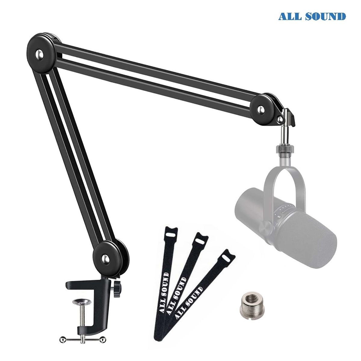 ALL SOUND - SOPORTE ARTICULADO PROFESIONAL ALL SOUND PARA MICROFONO