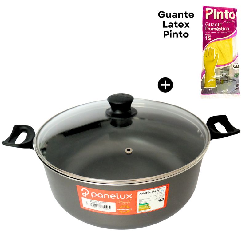 PANELUX - Olla Antiadherente Grafito 30 cm Línea Magnific - PANELUX