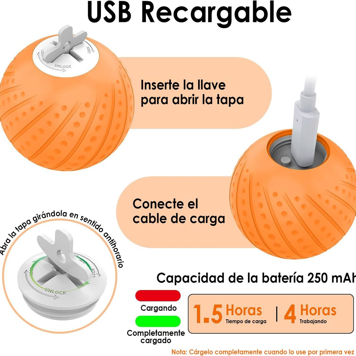 GENERICO - Pelota Interactiva para perros con control remoto d6cm