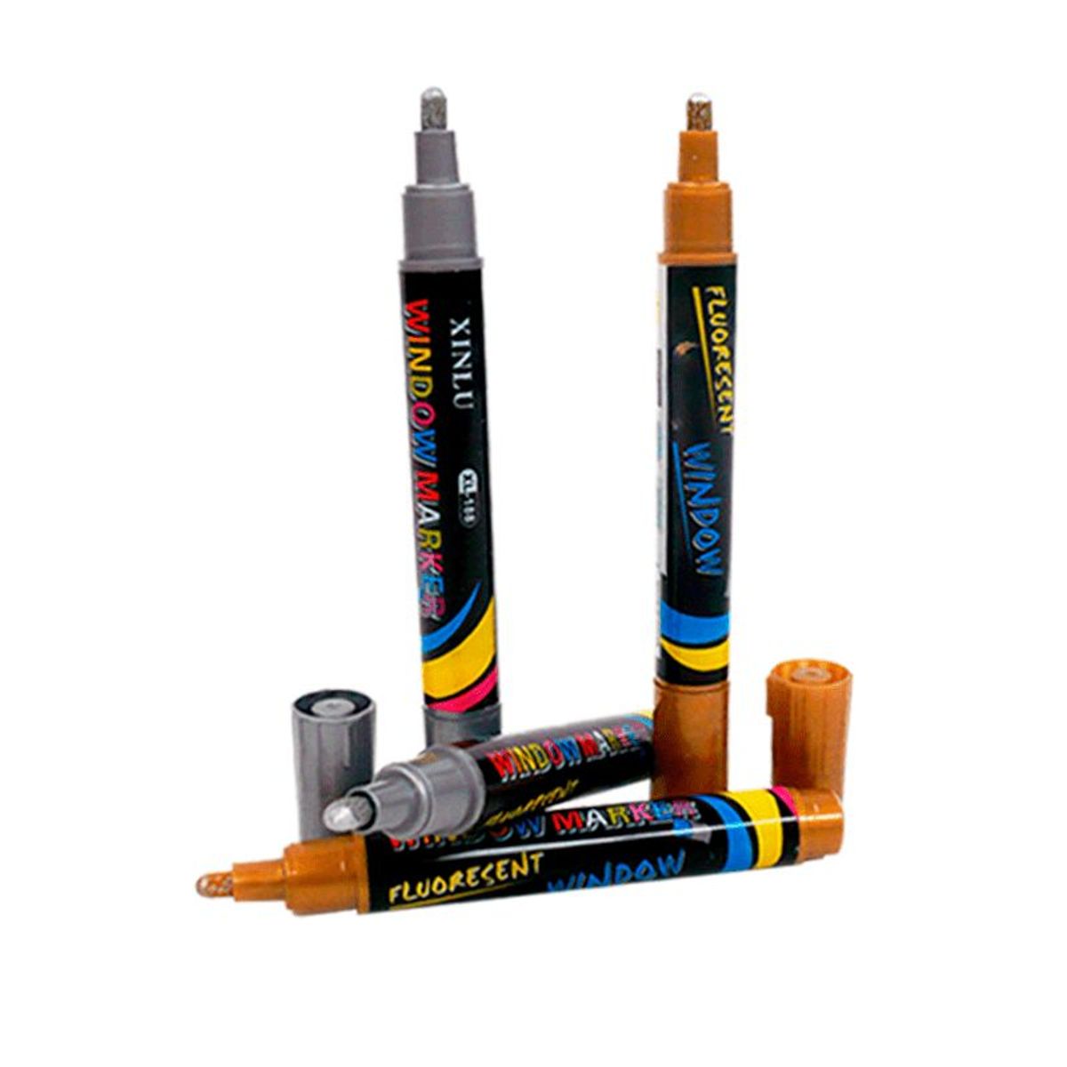 GENERICO - Plumones Metalizados Caja De 8 Unidades