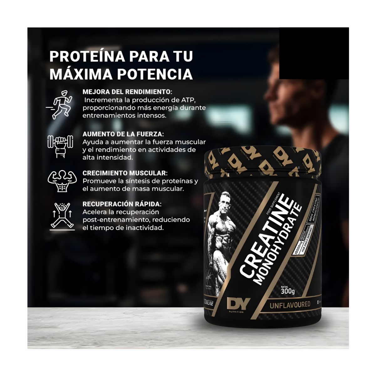 DORIAN YATES - Creatina Dorian Yates 300 G - Creatina Monohidratada