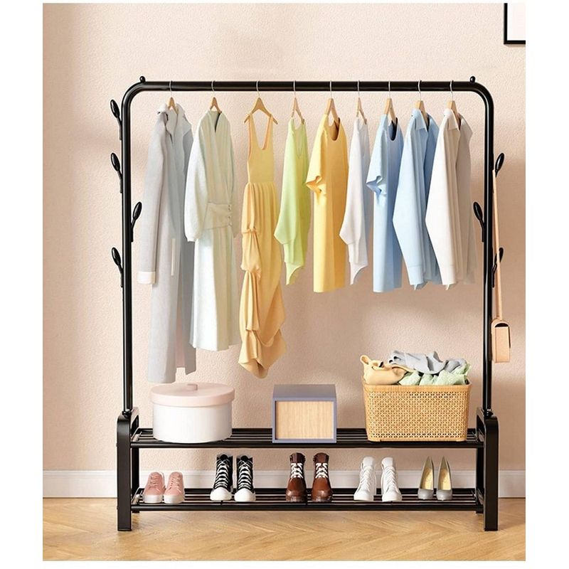 GENERICO - Soporte De Exhibición Colgante De Vestido De Ropa Resistente Negro