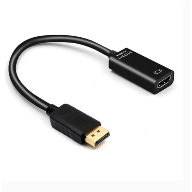 GENERICO - Adaptador Displayport a Hdmi Cable Convertidor Negro