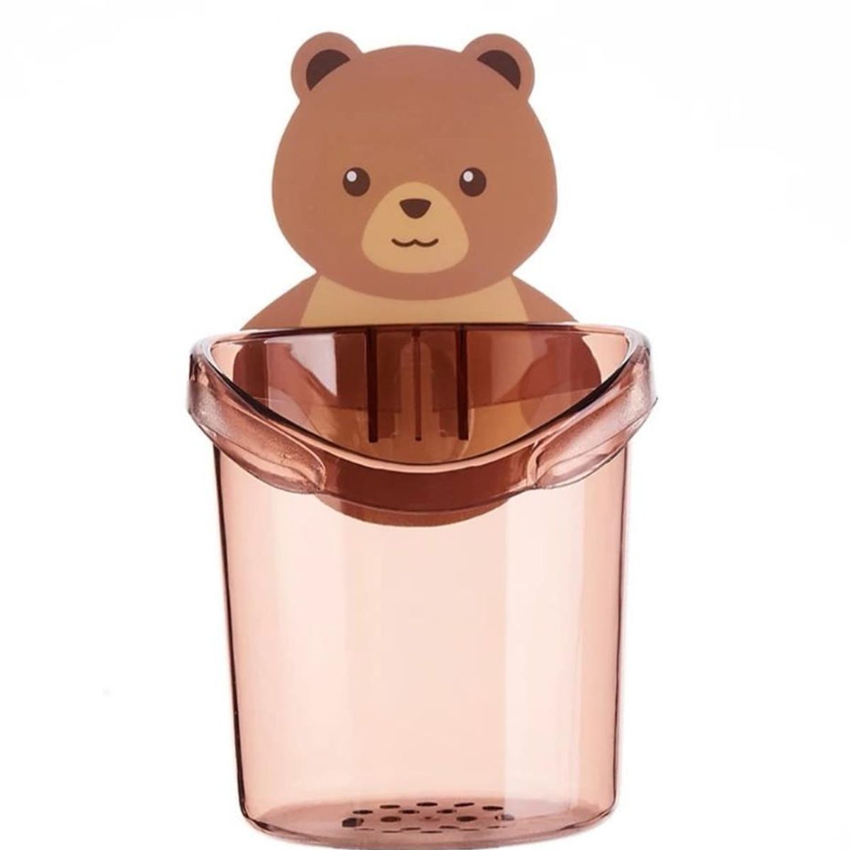 GENERICO - SET PORTA CEPILLO ADHESIVO DISEÑO OSO