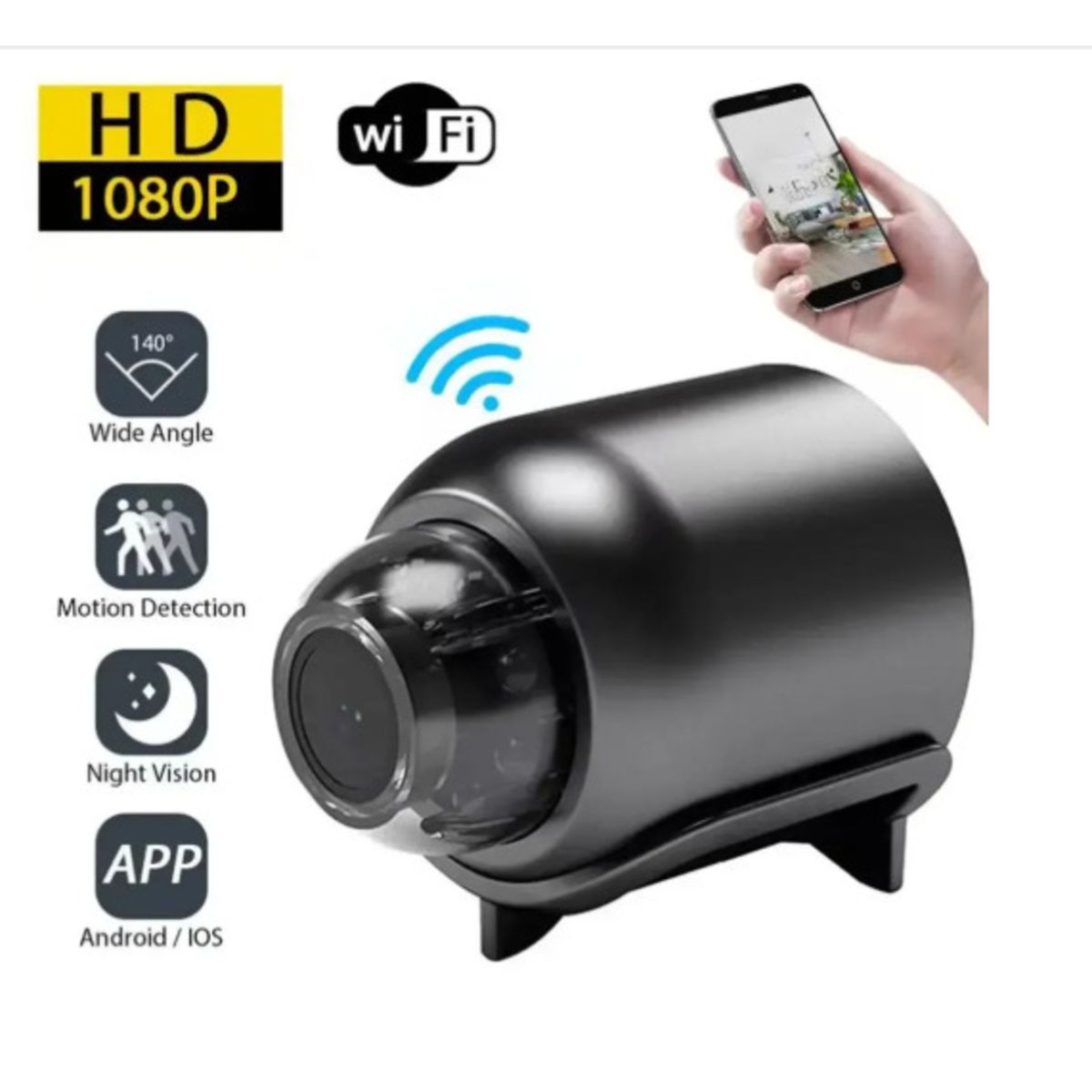 GENERICO - Mini Cámara Espía WiFi INALAMBRICA