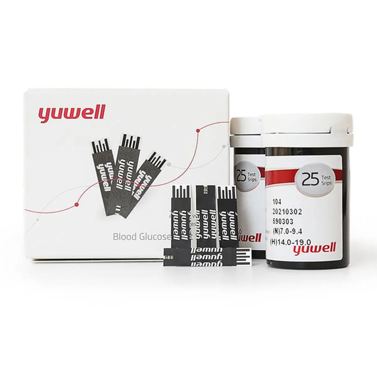 YUWELL - Tiras Reactivas para Glucómetro YUWELL 50 unidades