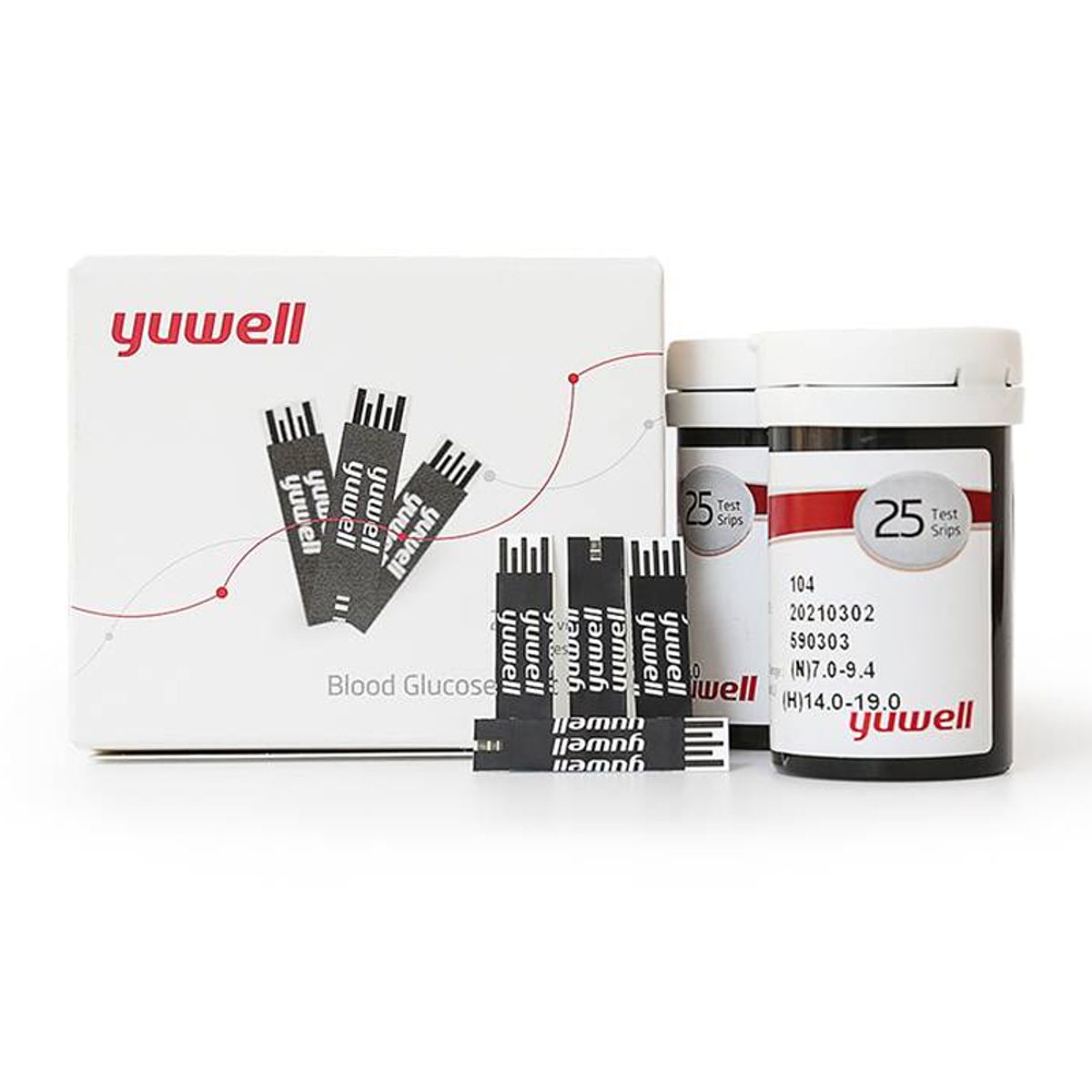 YUWELL - Tiras Reactivas para Glucómetro YUWELL 50 unidades