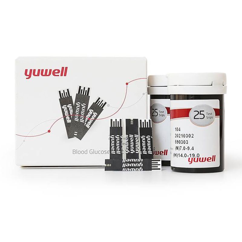 YUWELL - Tiras Reactivas para Glucómetro YUWELL 50 unidades