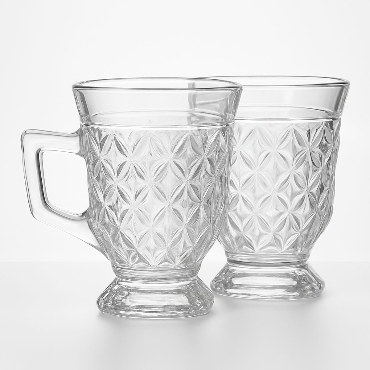 INSPIRA MARKET - Set x2 Taza Vidrio Labrado