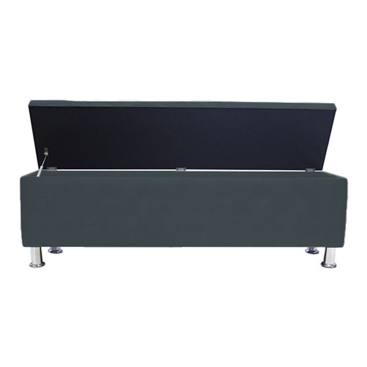 BARAKA HOME - Baúl Capitoneado Bunn 1 Plz - Gris Oscuro